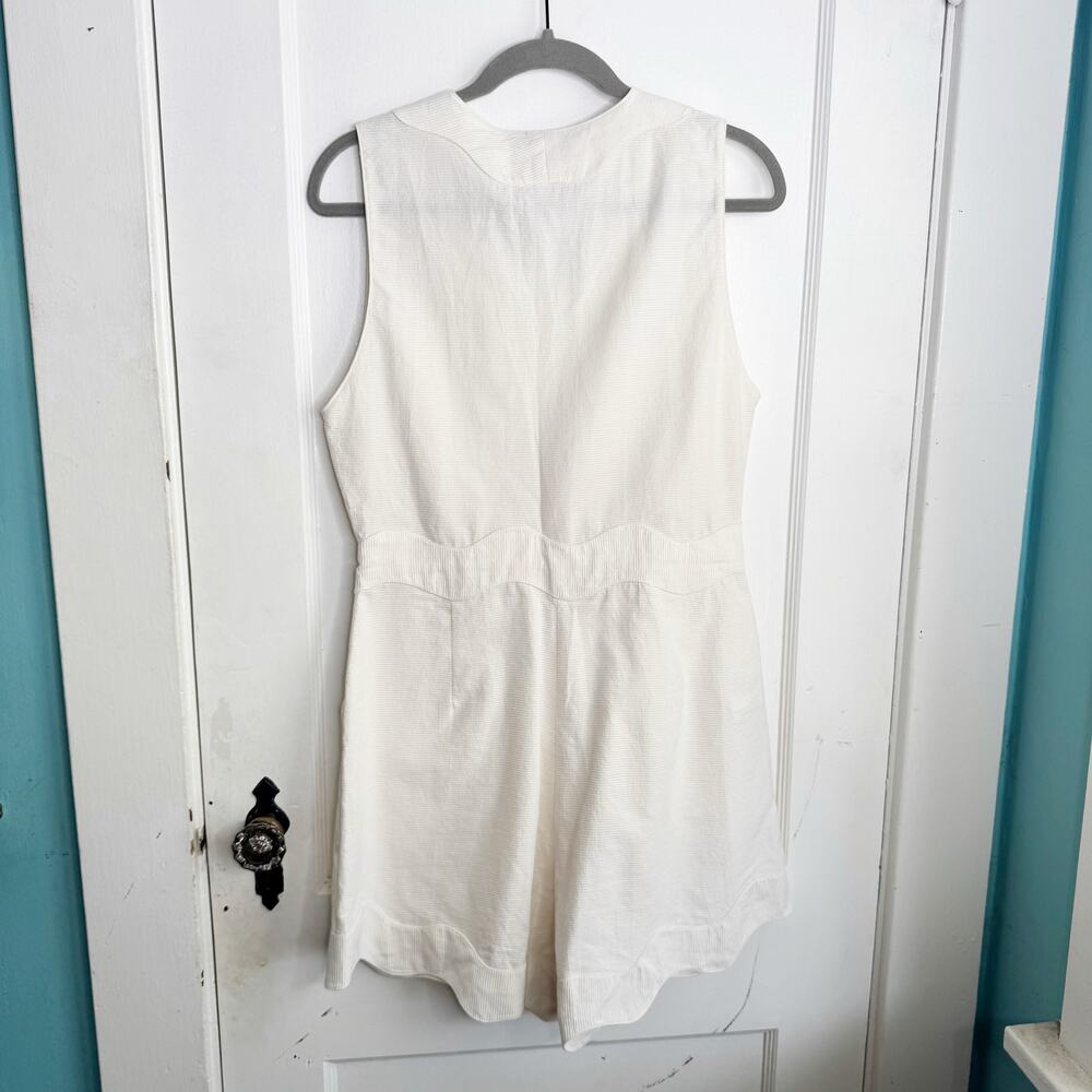 Adriana Degreas Moves Romper Off White Plunging Neckline Sexy Date Night L - Picture 12 of 15